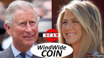 Jennifer Aniston et le prince Charles, ambassadeurs d'un SCAM crypto ?