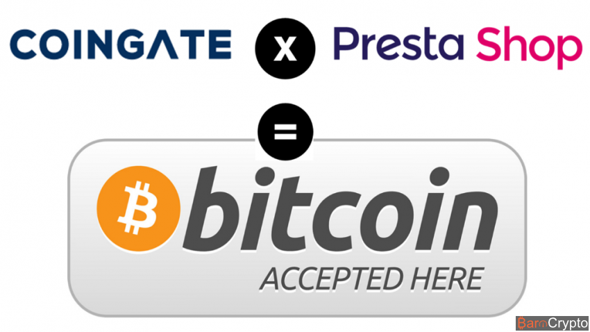Prestashop collabore avec Coingate pour accepter le bitcoin