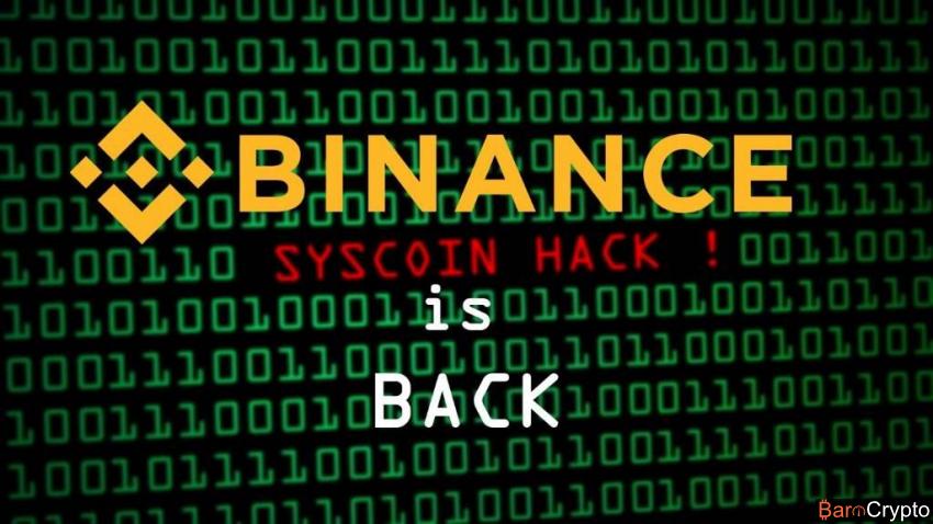 Syscoin hack Binance relance les transactions après la suspension