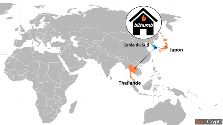 Bithumb se prépare à ouvrir des bureaux en Thaïlande et au Japon