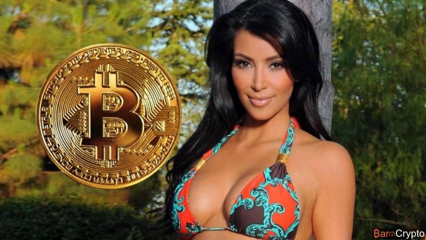 Kim Kardashian l'épouse de Kanye West reçoit son tout premier Bitcoin
