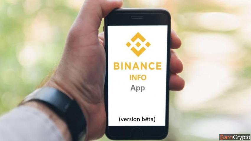 Binance Info App l'application d'infos crypto lancée en version bêta