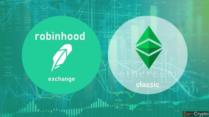 Ethereum Classic comme Coinbase, l'exchange Robinhood ajoute l'ETC