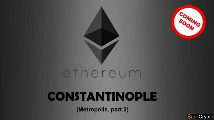 Cours ETH + 20% à un mois de la mise à niveau Constantinople